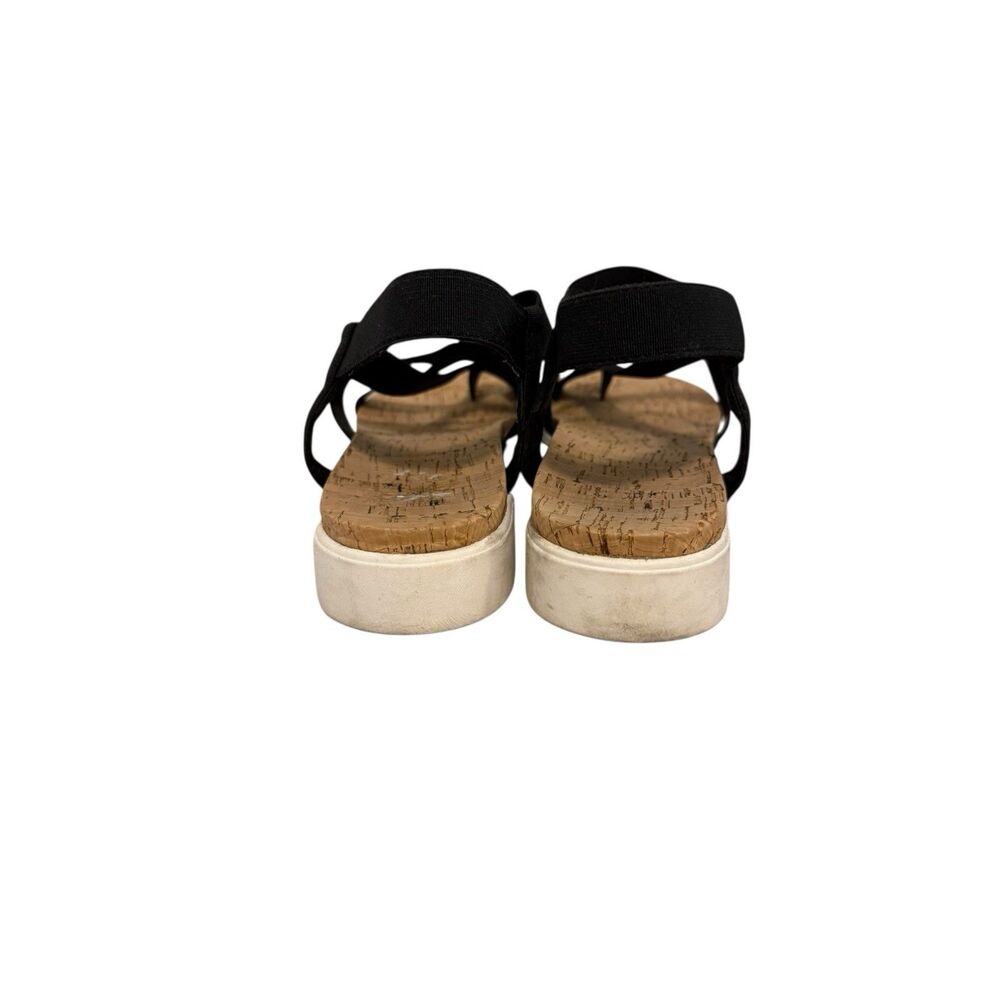 Mix No 6 Shoes Women’s Size 9 Black Cork Sandal Skyler Slip On Strappy Comfy - Picture 5 of 7